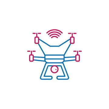 Video production, drone icon. Element of 2 color video production icon. Premium Stock Illustration