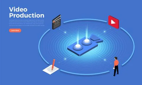 Video production Stock Illustration