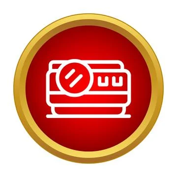 Video project camera recording producing new content icon Stock Illustration