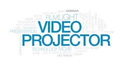 Video projector animated word cloud, tex... | Stock Video | Pond5