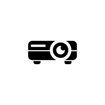 Video Projector Flat Vector Icon イラスト素材