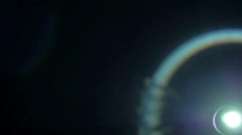 Video projector, light source, shooting at the old unenlightened optics Stock Footage 68977829