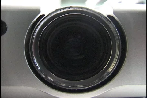 Video Projector Turns on 1 库存影片 298727