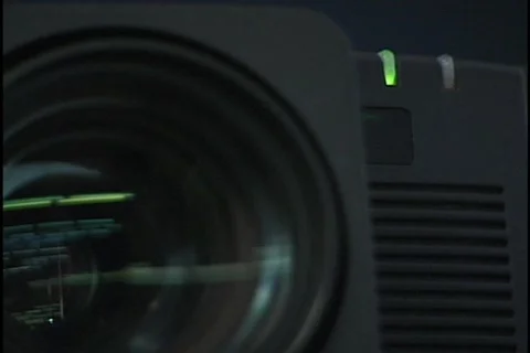 Video Projector Turns on 2 Stock Footage 298748