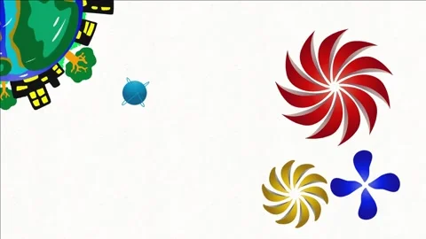 Video propellers, globes are suitable for video footage Stock Footage 221396439