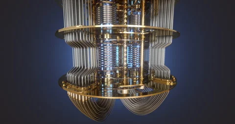 Video of a quantum computer. Vídeos de archivo 336405904