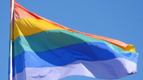 Video of rainbow flag in 4K Stock Footage 86027604