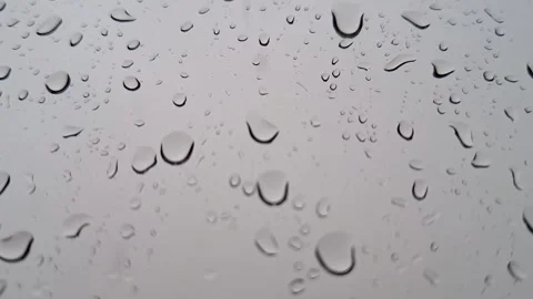 Video with raindrops on a window. It's raining Stock Footage 309461354