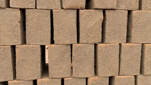 Video of raw bricks in an artisan factory in South America. Stock Footage 256047044