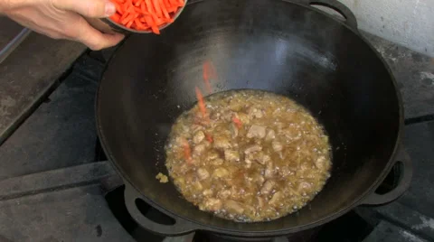 Video recipe of pilaf Stock-Footage 960406