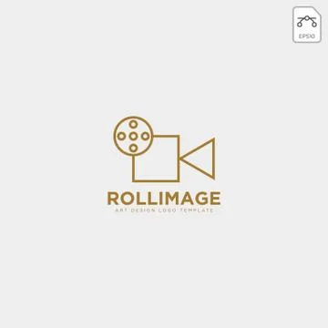 Video recorder fil studio logo template vector icon element Ilustración de archivo