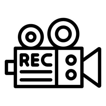 Video Recorder Vector Icon Design Illustration Stock Illustration