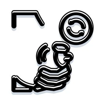 Video recording camera icon capturing digital media content Stock Illustration