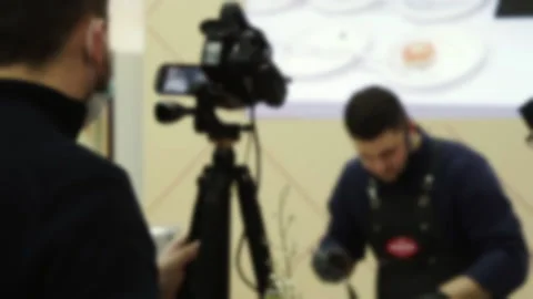 Video recording of a cooking class. Stock Footage 171852257