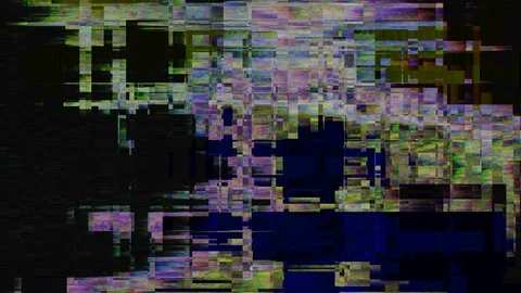 Video recording error. A glitch in the live broadcast Stock Footage 98923763