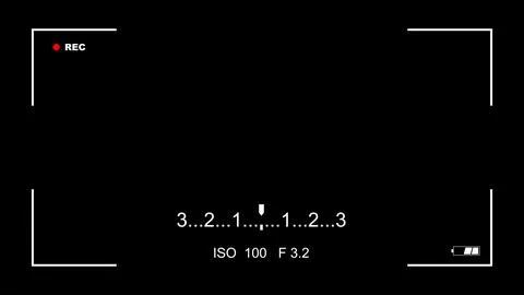 Video Recording frame layout viewfinder, Camera viewfinder, Video Camera Re.. Stock Illustration