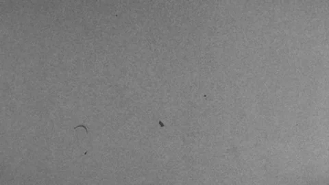 Video recording of a retro TV screen. Interference and light flickering on the Stock Footage 148209697