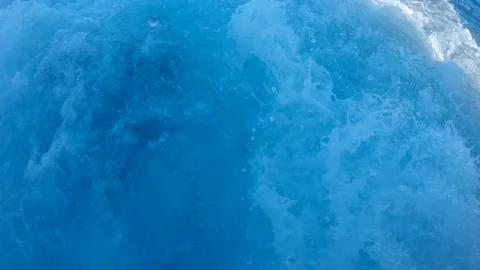 Video of the Red Sea waves created by the motion of the ship. Slow motion Stock Footage 158125934