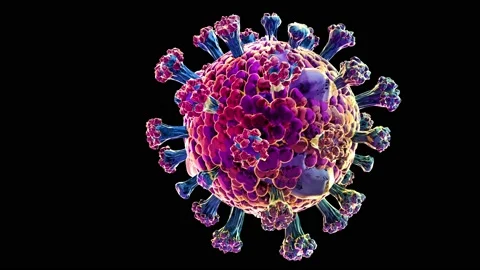 Video released by the Centers of Disease Control showing the coronavirus Stock Footage 126321400
