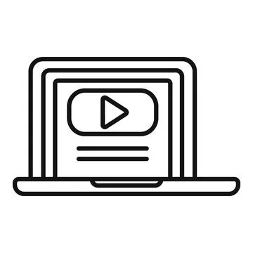 Video reportage icon outline vector. Camera tv 库存插图