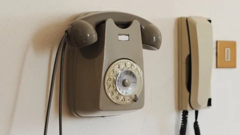 Video of a retro telephone Stock Footage 86736358