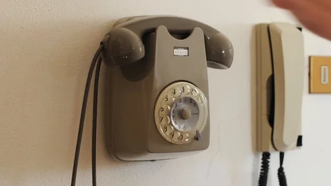Video of a retro telephone Stock Footage 86736398