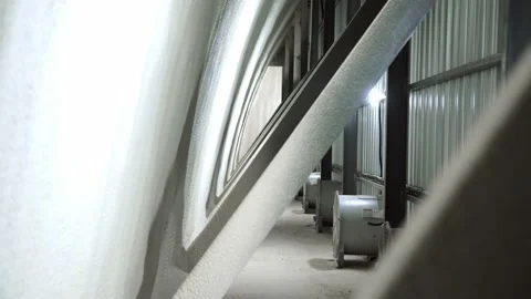 Video rhythm. Technical room for installation of fans for cooling and blowing Stock Footage 224195268