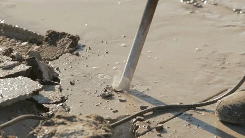 Video of road work in slow motion. Stock Footage 103042305