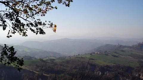 Video of Rossena Castle in Reggio Emilia hills, Italy Stock Footage