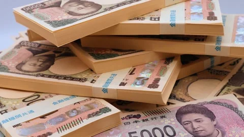 Video of a rotating pile of bills Stock Footage 325695603