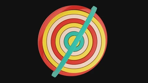 Video of the rotation of multicolored circles Stock Footage 124453316