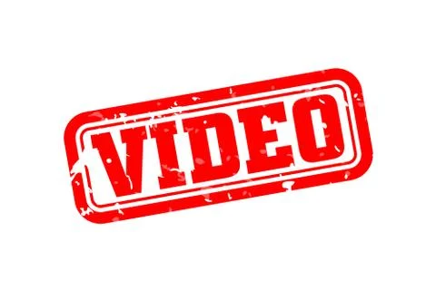 Video rubber stamp Stock Illustration