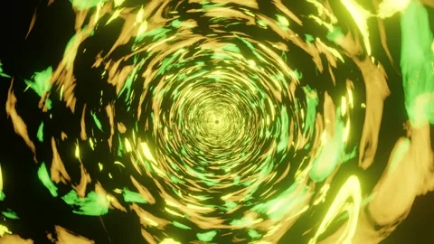 Video of sci-fi colorful random patterns motion graphics in a circular shape. Stock Footage 208341493