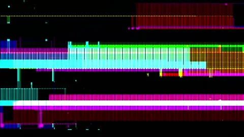 Video - screen horizontal damage glitch distortion background, abstract nois Video stock 170847769