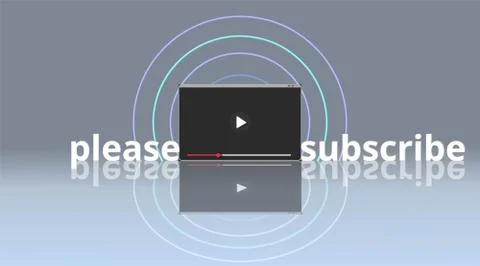 Video screen play button, Streaming preview template, 3d with likes and heart 스톡 일러스트