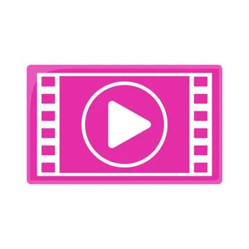 Video screen vector illustration. Video player or recorder Illustrazione stock