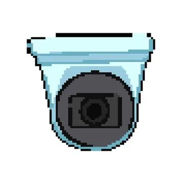 Video security camera pixel art vector illustration 스톡 일러스트