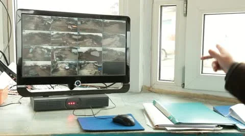 Video Security System Stock Footage 21296343