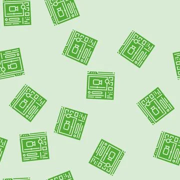 Video seo glyph seamless pattern 스톡 일러스트