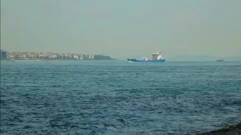 Video set: The coast of the Bosphorus Strait in Istanbul. Stock Footage 308320017