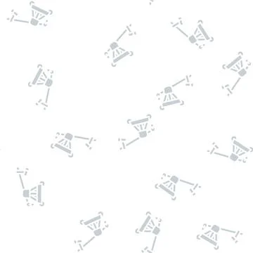 Video shooting crane glyph vector seamless pattern Stock Illustration