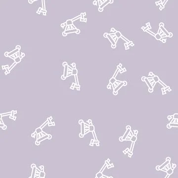 Video shooting crane line vector seamless pattern Illustrazione stock