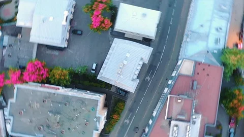 Video shooting from a drone, the camera is directed down. Stock Footage 124494947