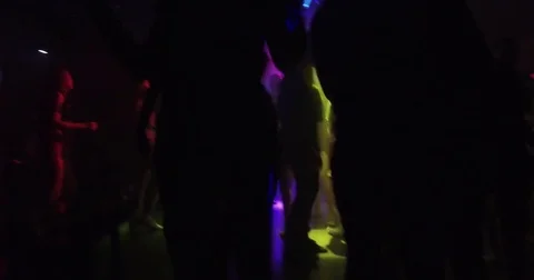 Video shot of people dancing and having fun in local club Stock Footage 84082913
