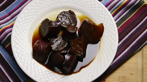 A video showcasing dulce de camote (sweet potato candy), a traditional Salv.. Stock-Footage 303668720