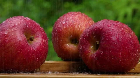 Video of showering an apple. 스톡 동영상 156686854