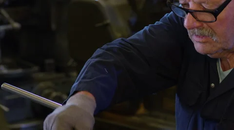 Video showing engineering being done in a very classical way. Stock Footage 63032086