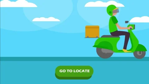 In this video is shown, a courier who will go to the location of the recipien Stock Footage 217946206