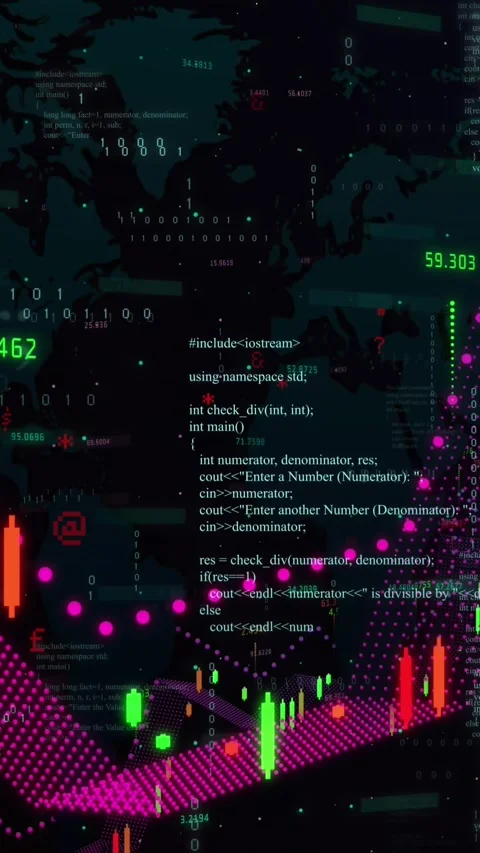 This video shows binary coding and data processing moving over a transparent Stock Footage 321852728