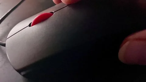 A video shows close up of computer mouse Stock Footage 315191214